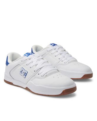 DC Sneaker DC SHOES Central, Herren, Gr. 6,5(38,5), weiss (wei&szlig;, blau), Obermaterial:Obermaterial: Leder / Futter: Textil / Aussensohle: Gummi;, Schuhe S