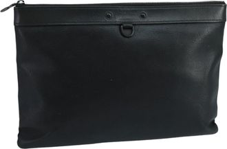 Louis Vuitton Discovery Black Leather Clutch Bag (Pre-Owned)