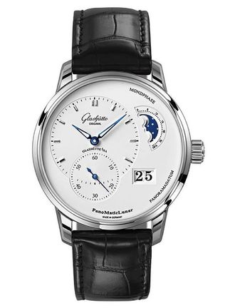 Glash&uuml;tte Original Glashutte PanoMaticLunar Automatic White Dial Mens Watch 90-02-42-32-61