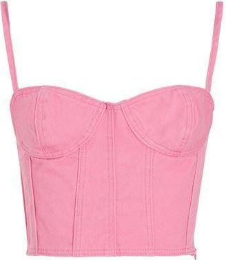 8 by YOOX ORGANIC COTTON DENIM BUSTIER