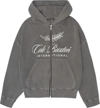 Cole Buxton International Zip Through Hoodie - Heren - Vesten met rits - Grijs - L - Hoodies & sweatvesten
