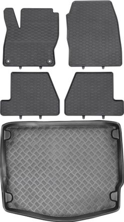 OEM Juego De Alfombrillas De Goma Para Coche Y Maletero Para Ford Focus Iii Hatchback (2011-2018)