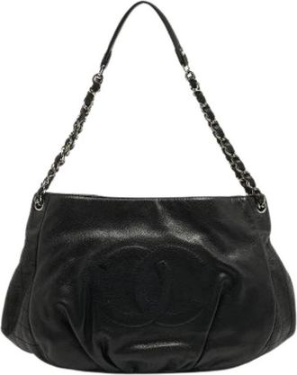 Chanel Pre-owned Vintage Schoudertas - Dames - Vintage Schoudertas - Zwart - ONE Size - Leer - Vintage