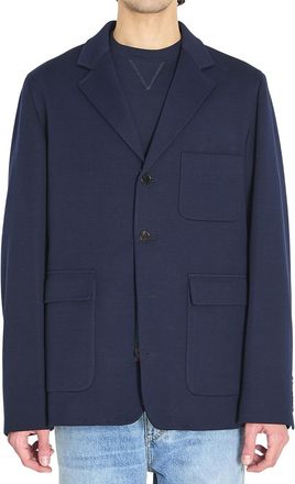 Gucci Navy Blue Notched Lapel Blazer