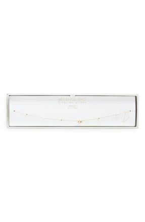 Argento Vivo Faux Pearl Ball Cluster Anklet in Gold at Nordstrom Rack