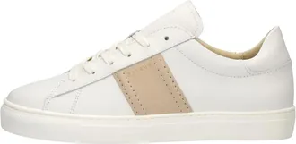Nubikk Schoenen, Dames, Wit, 39 EU, Leer, Jolien Morris Sneakers