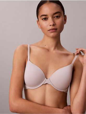 Calvin Klein Womens Perfectly Fit Lightly Lined Full Coverage Bra - Neutral - 32B