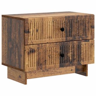 vidaXL Armario De Noche Madera Envejecida 62 X 34,5 X 47,5 Cm Vidaxl