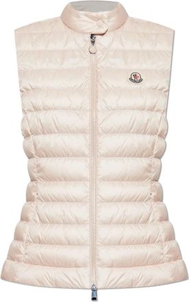Moncler Donsvest Igens - Dames - Bodywarmers - Roze - L - Leer - Jassen