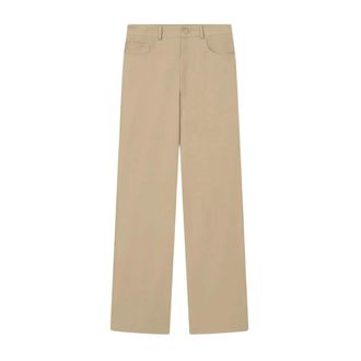 Nanushka Broeken, Dames, Groen, S, Katoen, Beige Josine Broek Loose Fit