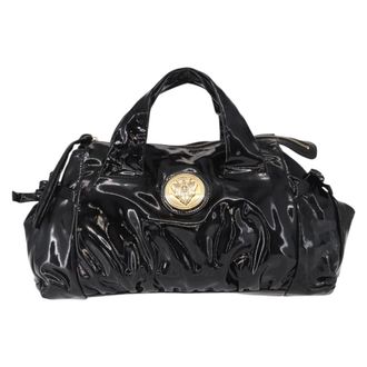 Gucci Hysteria Convertible Top Handle Bag Patent Black Patent_Leather Handbag (Pre-Owned)
