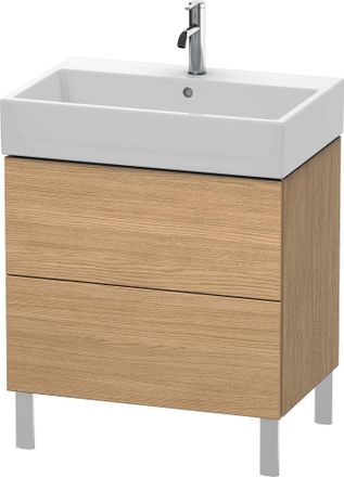 Duravit Unidad De Lavabo Duravit L-cube De Pie 68,4 X 45,9 Cm, 2 Extra&iacute;bles, Para Vero Air 235070, Color: Decoraci&oacute;n Roble Europeo - Lc677605252