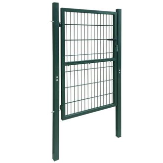 Berkfield Home 2D Fence Gate (Single) Green 106 x 210 cm