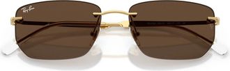Ray-Ban 3768 Zonnebrillen - unisex - Zonnebrillen - Geel - 56 MM - Accessoires