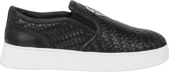 Philipp Plein Schoenen, Heren, Zwart, 42 EU, Leer, Lo-top Hexagon Sneakers