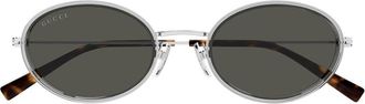 Gucci Gg1980 S Linea Emblem Gray