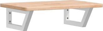 vidaXL Basin Shelf Wall Mounted Steel and Solid Wood Oak vidaXL