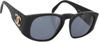 Chanel Pre-owned Accessories, female, Black, Size: ONE SIZE Pre-owned Plastic Sunglasses