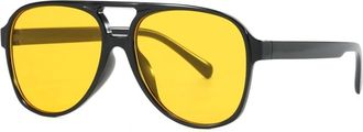 Generic Large Frame Mens And Womens Photography Sunglasses Outdoor Vacation Party Sun Glasses(Yellow)