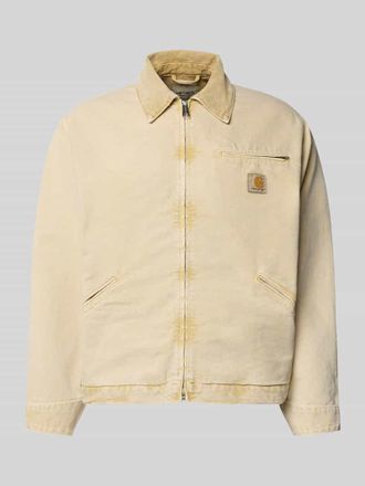 Carhartt Work in Progress Jacke mit Umlegekragen und Rei&szlig;verschluss in Beige, Gr&ouml;&szlig;e XXL