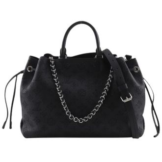 Louis Vuitton Pre-owned Bella Tote Monogram Mahina Handbag - Pre-owned - Mujer - Negro - ONE SIZE