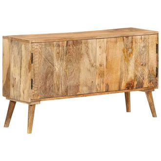 vidaXL Aparador De Madera Maciza De Mango 110x30x60 Cm Vidaxl