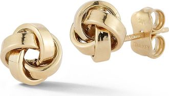 Ember Fine Jewelry Love Knot Stud Earrings in Gold at Nordstrom Rack