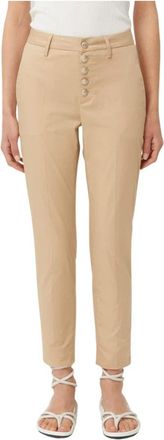 Dondup Carmen Broek - Dames - Slim Fit Broeken - Beige - W27 - Broeken