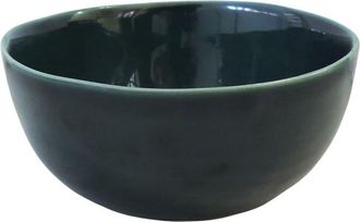 Decoclico Set de 4 cuencos de cer&aacute;mica verde ingl&eacute;s