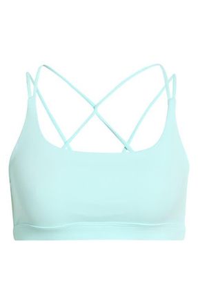 Lord & Taylor Cloud Strappy Sports Bra in Limpet Shell at Nordstrom, Size X-Large