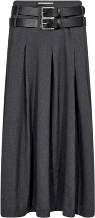 Copenhagen Muse Rok met maxi lengte - Dames - Maxi Rokken - Grijs - XL - Polyester - Rokken
