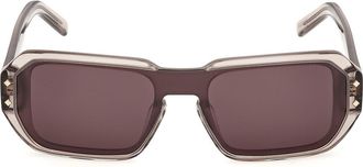 MCM Geometric Sunglasses in Beige /Pale Gold /Brown at Nordstrom