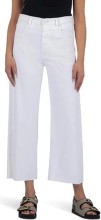 Kut from the Kloth Womens KUT from the Kloth Gwen Jeans White Denim High-Rise Wide Leg GBO1208