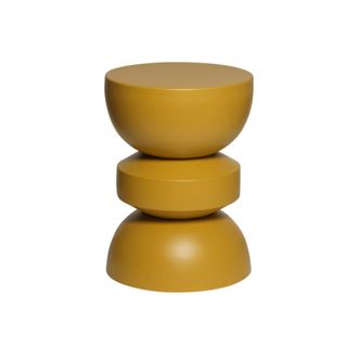 Sweeek Mesa auxiliar de metal, mostaza