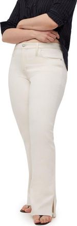 Madewell Kick Out Slit Raw Hem Full Length Jeans in Vintage Canvas at Nordstrom Rack, Size 25