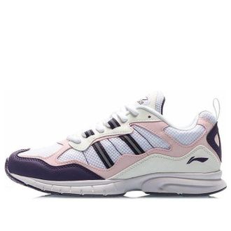 Li-Ning (WMNS) Li-Ning Lightweight Running Shoes White Pink Purple ARBP064-3
