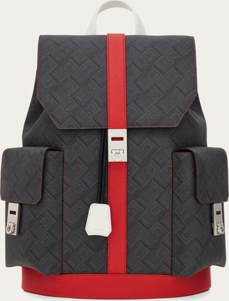 Ferragamo Men Dual-pocket backpack - Citymatch Capsule Red
