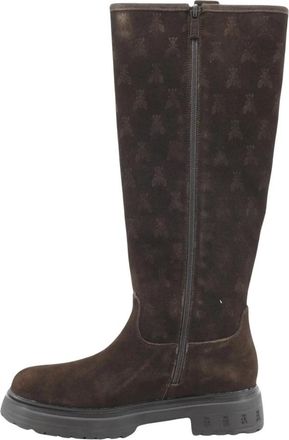Patrizia Pepe High Boots - Dames - Hoge Laarzen - Bruin - 38 EU - Leer - Schoenen