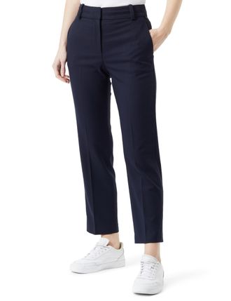 Tommy Hilfiger Womens Mid Core Slim Fit Straight Chinos, Blue (Desert Sky), 14