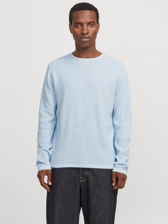 Jack & Jones JJEGEORGE KNIT CREW NECK NOOS mit Strick Optik
