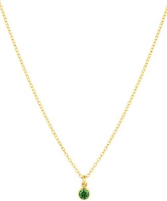 Set & Stones Birthstone Charm Pendant Necklace in Gold/may at Nordstrom