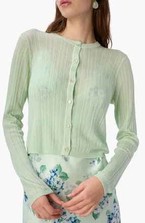Cami NYC Maura Lightweight Cardigan in Clearwater at Nordstrom, Size Xx-Small