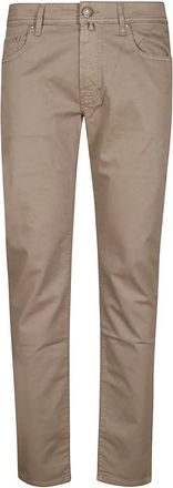 Jacob Cohen Gabardine Tinto Capo - Heren - Chinos - Grijs - W35 - Katoen - Broeken