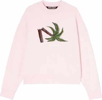 Palm Angels Sweatshirts, male, Pink, S, Graphic Print Pink T-shirt