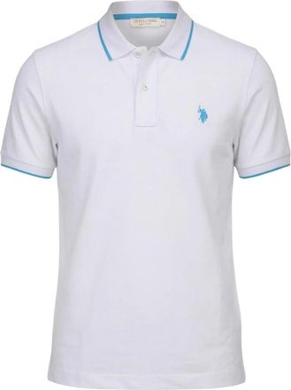 U.S.Polo Association Short Sleeve Polo Shirt - Heren - Polos - Wit - L - Katoen - Tops