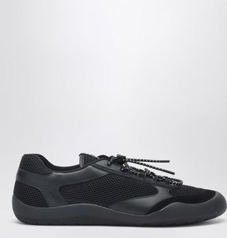 Prada Black Speedrock sneakers in leather and mesh