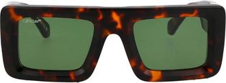 Off-white Square Full Rim Sunglasses - Havana