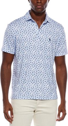 Tailorbyrd Tailorbyrd Vintage Stars Printed Performance Polo Shirt