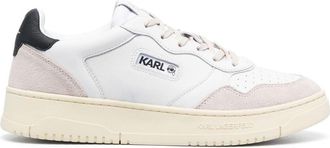 Karl Lagerfeld panelled low-top sneakers - men - Leather/Polyester/Rubber - 41 - White