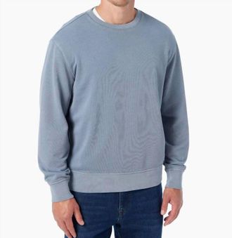 Fair Harbor Saltaire Crew Neck Sweatshirt In Maritime